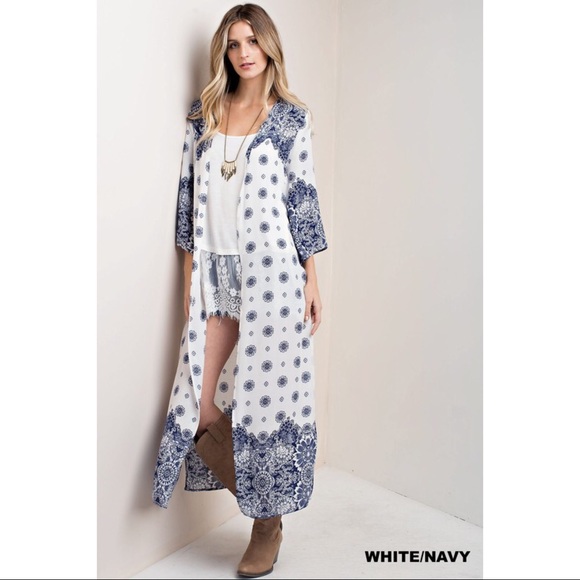 Last S or M New Casablanca Bohemian Kimono Cardi - Picture 7 of 8